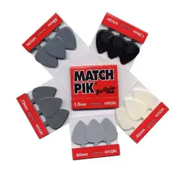 Dunlop Match Pik Nylon 448R100/1 6Pack  медиаторы, толщина 1 мм, 1 упаковка - 6 шт.