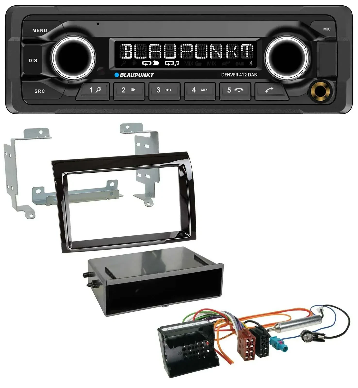 Blaupunkt Bluetooth DAB MP3 USB Autoradio für Citroen Jumper 06-11 Quadlock pian