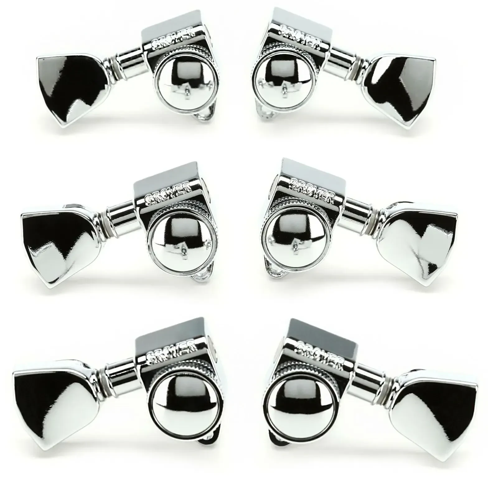 Колки Grover 502CK Roto-Grip Locking Rotomatic Tuners - 3+3, Chrome