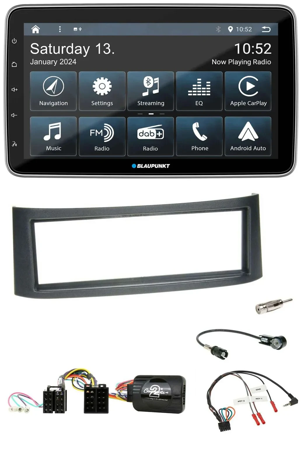 Blaupunkt USB DAB SD Lenkrad Bluetooth Autoradio für Smart ForFour W454 2004-200