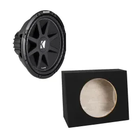 Kicker 43C124 300W 12" Subwoofer w/ Sealed Enclosure