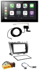 Автомагнитола Pioneer 2DIN USB MP3 Bluetooth DAB для Mazda 6 (2008–2012) черно-серебристая