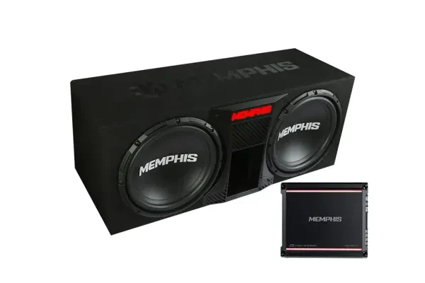Memphis SRXE12DP Loaded Dual 12" Ported Enclosure Bass Package