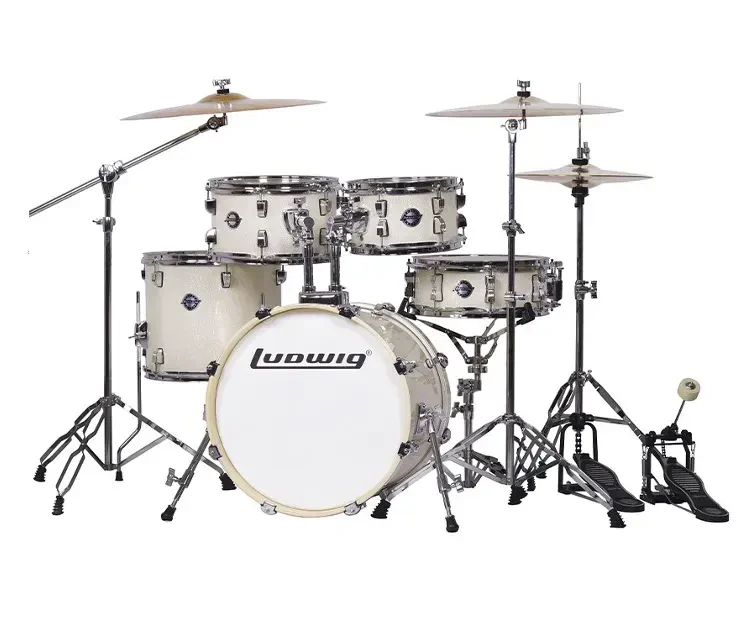 LC196-2 Accent Pro Барабанная установка, белая, 2 коробки, Ludwig