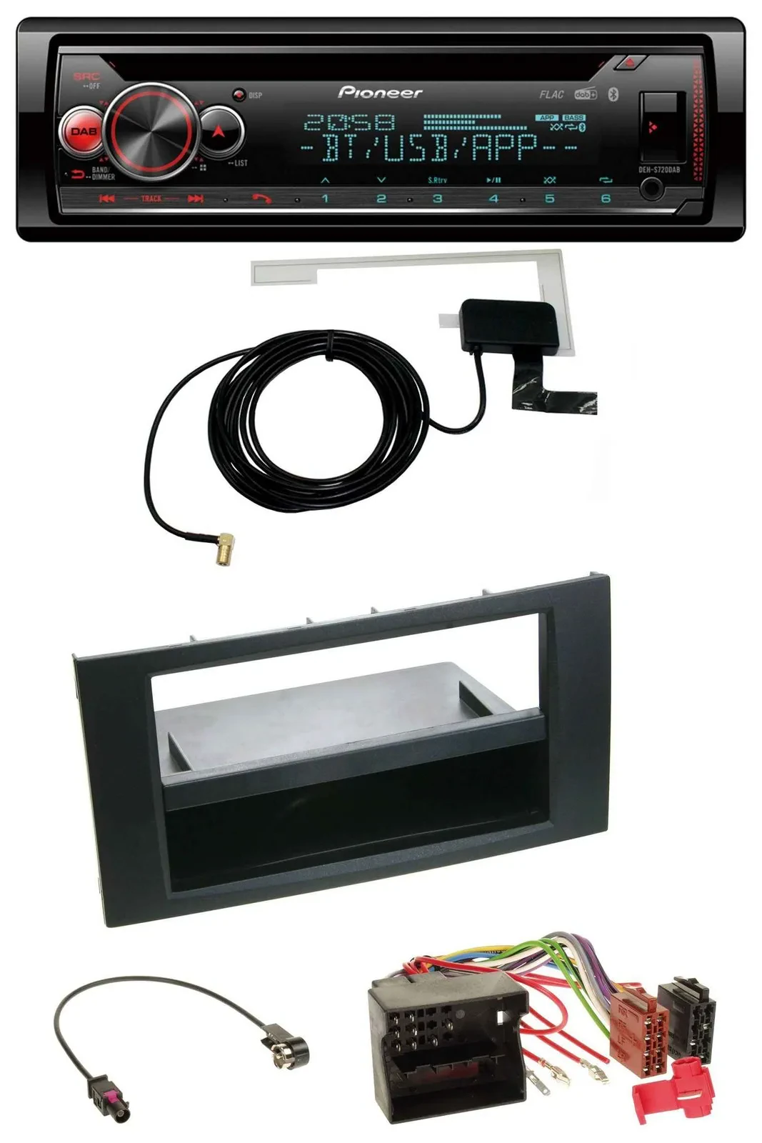 Pioneer DAB CD MP3 USB Bluetooth Autoradio für Ford Focus C-Max S-Max Galaxy 03-