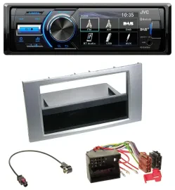 JVC Bluetooth MP3 USB DAB Autoradio für Ford Galaxy Focus C-Max S-Max 03-07 silb