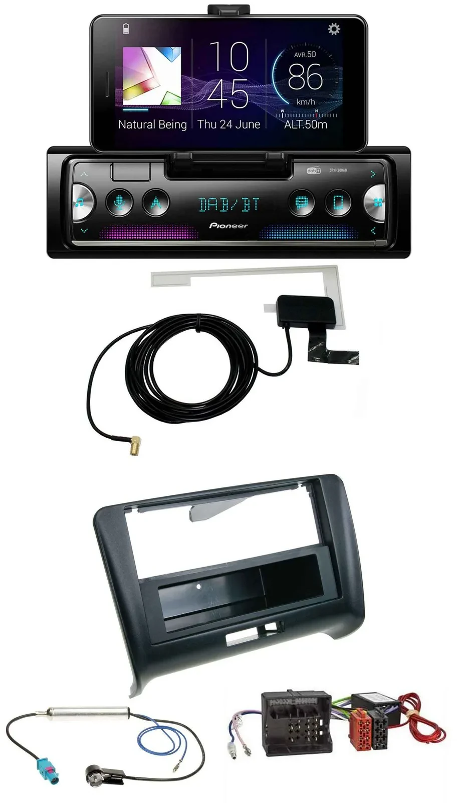 Автомагнитола для Audi TT (2006–2014) Pioneer DAB, Bluetooth, MP3, USB, Quadlock