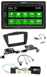 Blaupunkt Bluetooth 2DIN Lenkrad DAB USB TMC Navigation für Hyundai ix35 ab 2013