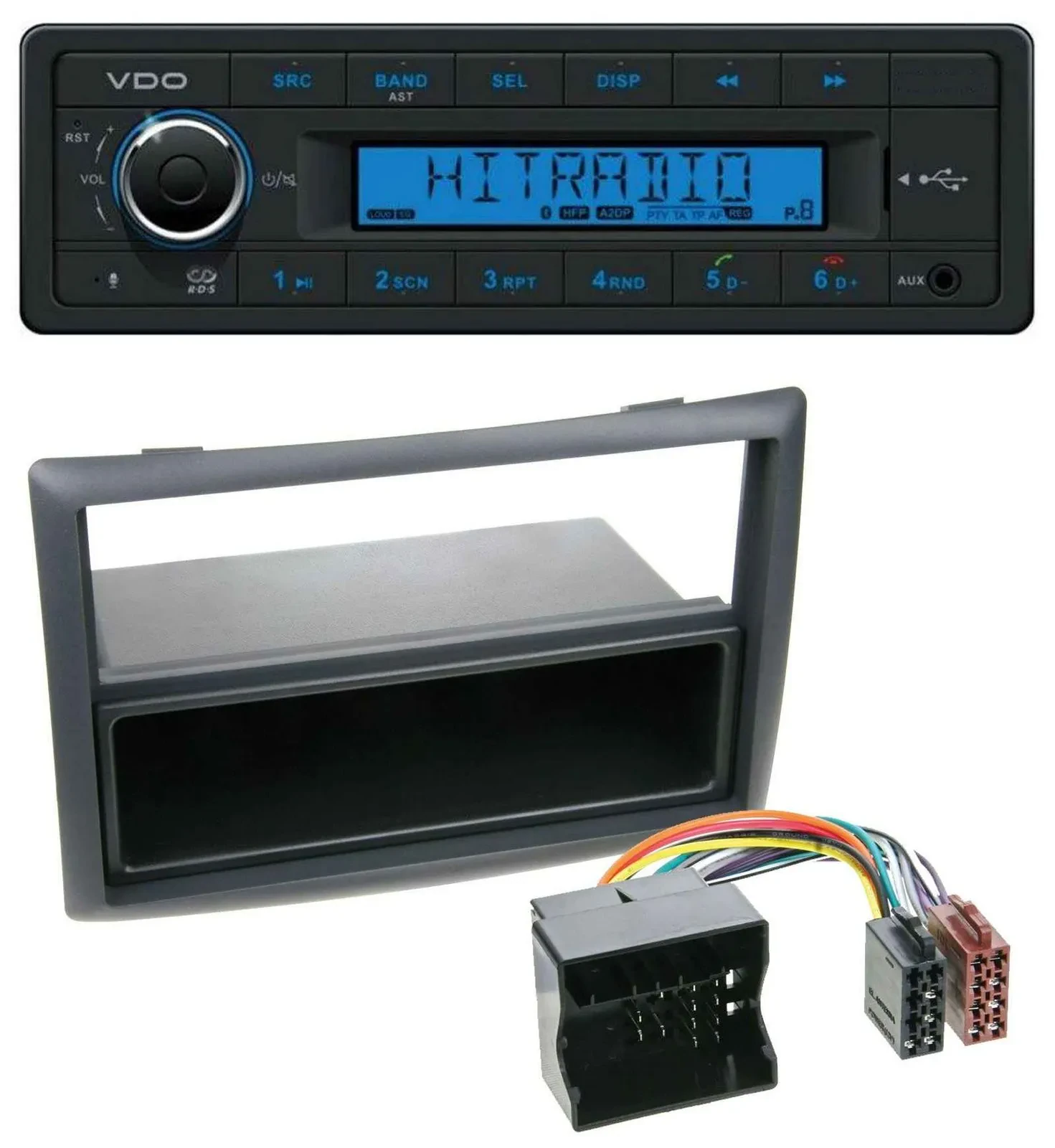 VDO AUX Bluetooth USB MP3 Autoradio für Renault Megane (2009-2010)