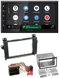 Автомагнитола Kenwood 2-DIN, DAB, Bluetooth, USB, MP3 для Mercedes A-Class W169/C169