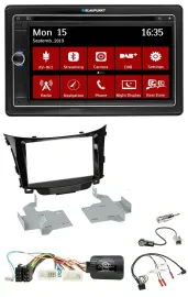 Blaupunkt Lenkrad DAB TMC 2DIN USB Bluetooth Navigation für Hyundai i30 2012-201