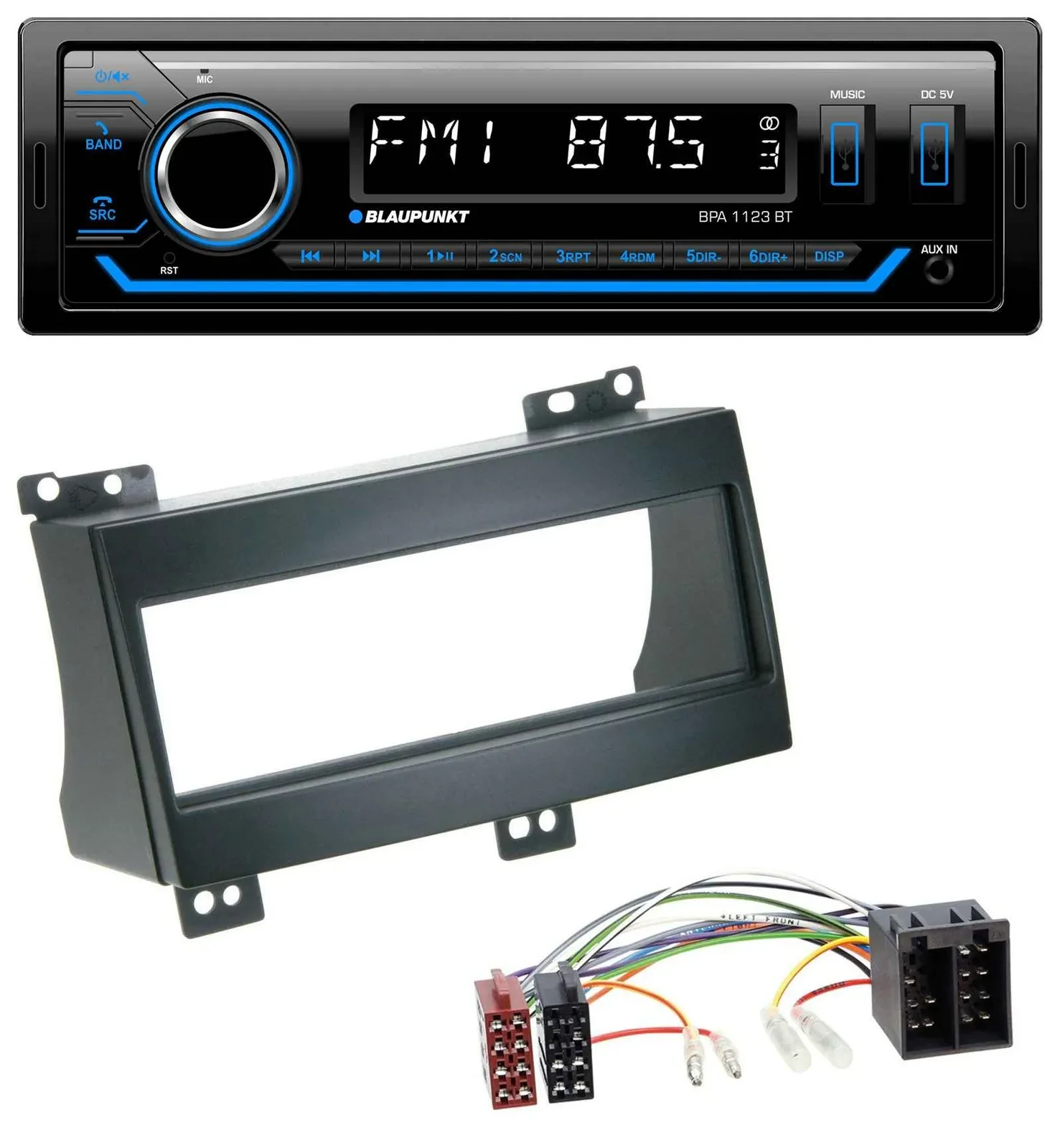 Blaupunkt MP3 Bluetooth USB AUX Autoradio für Kia Ceed (2007-2009)