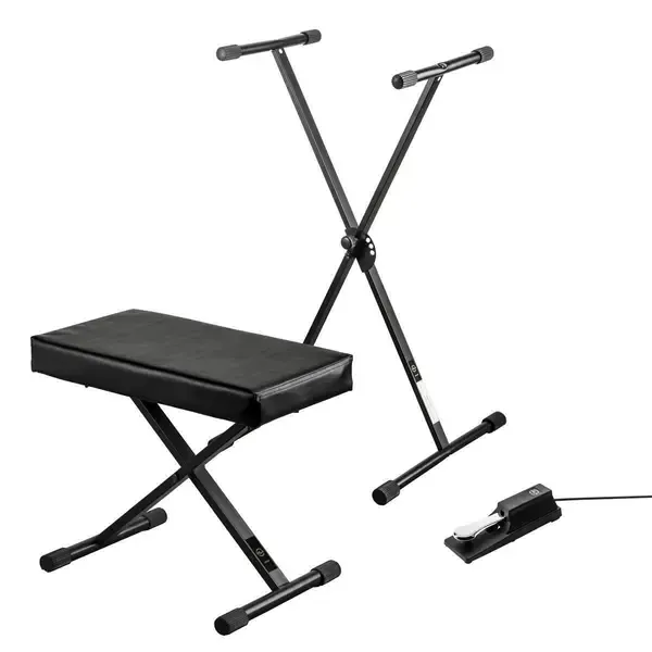 HA Keyboard Stand/Bench Pack with Sustain Pedal #HA-KSBP