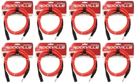 Коммутационный кабель Rockville RCXMB10-R Red 3 м (8 штук)