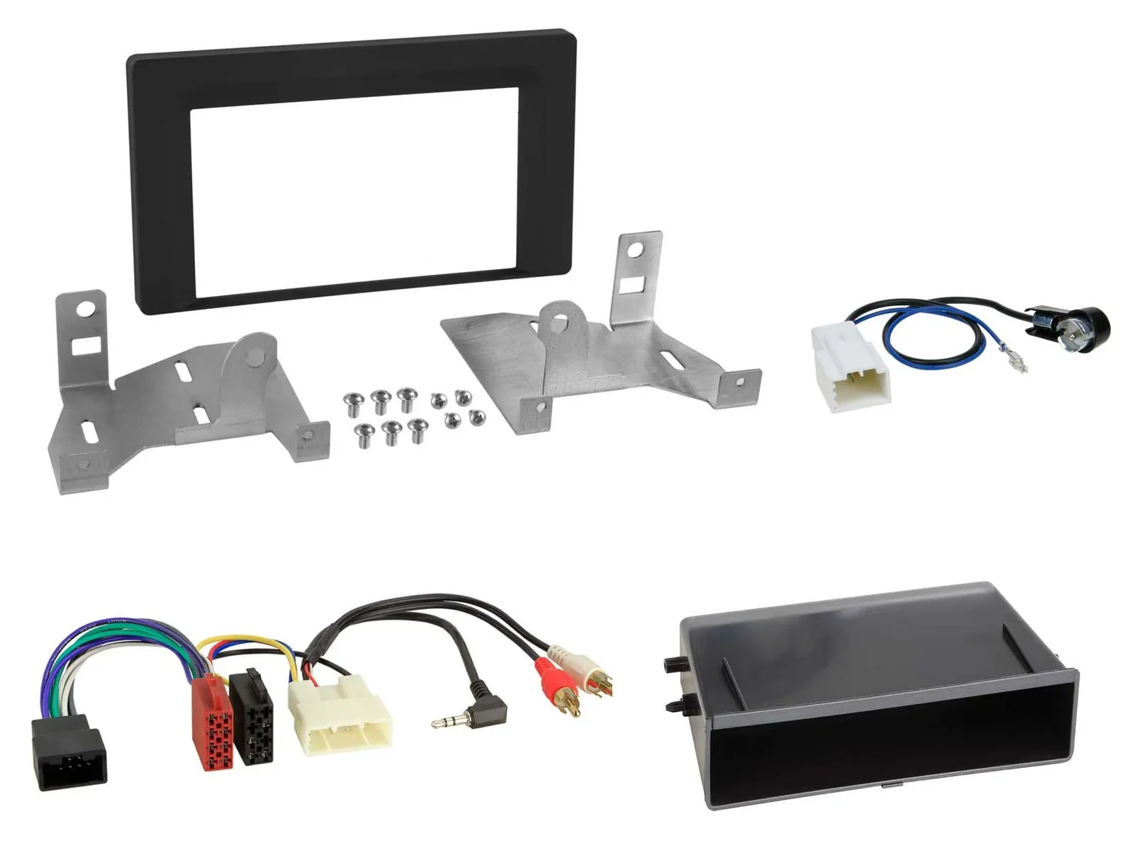 Установочный комплект для автомагнитолы Caraudio24 DIN для Toyota Aygo AB7 (с 2022) матовый чёрный