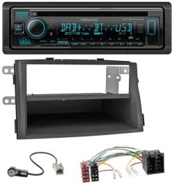 Автомагнитола для Kia Sorento II (XM, 2009–2012) Kenwood Bluetooth, DAB, CD/MP3, USB