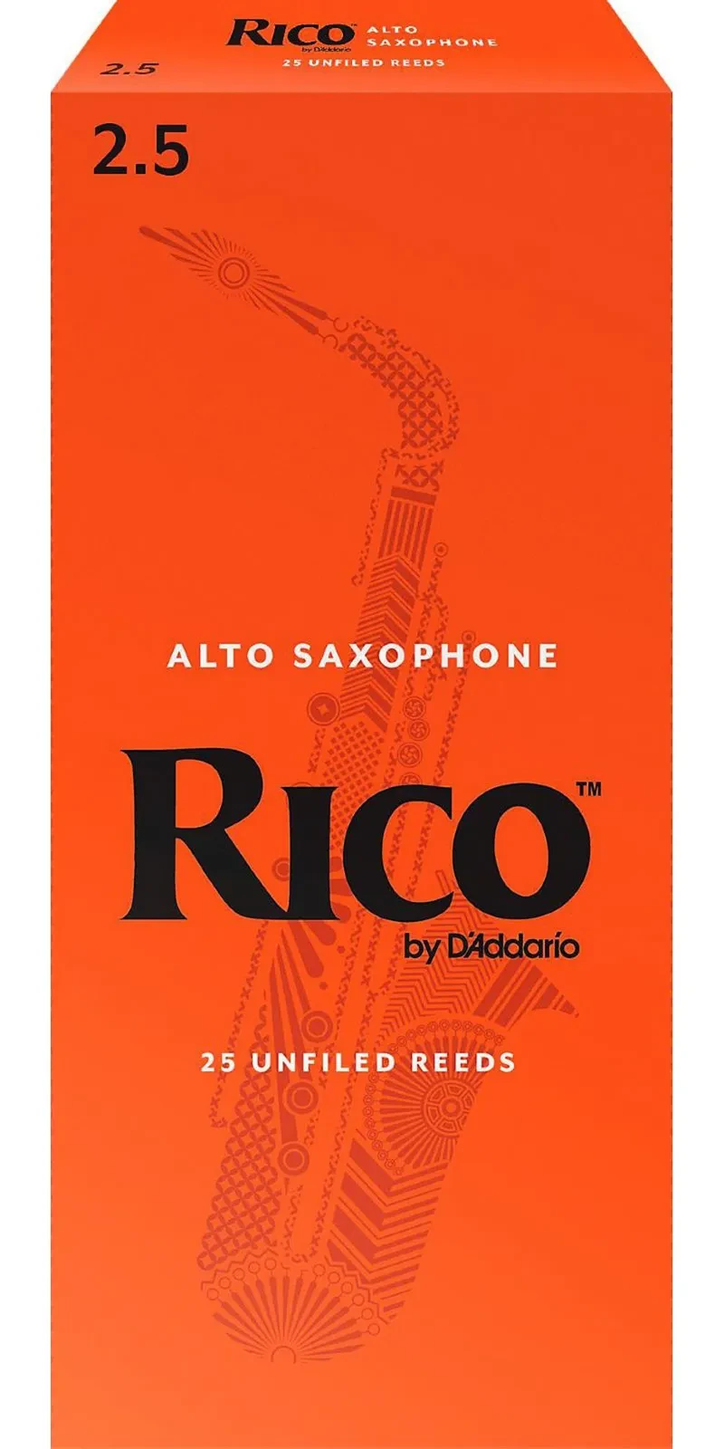 Rico Alto Saxophone Reeds Box of 2.5 (25 Pack)