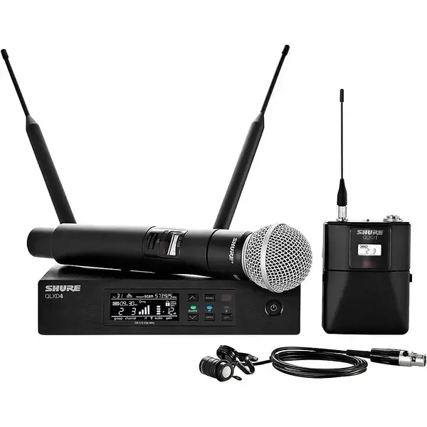 Микрофонная радиосистема Shure Wireless Bodypack and Vocal Combo System with WL185 and SM58 Band G50