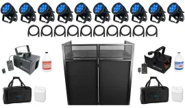 Комплект светового оборудования American DJ 7P HEX IP+ROCKBOOTH XL+R1200L+RHF+4