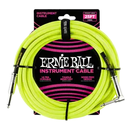 Инструментальный кабель Ernie Ball 6057 7.5м Braided Neon Yellow