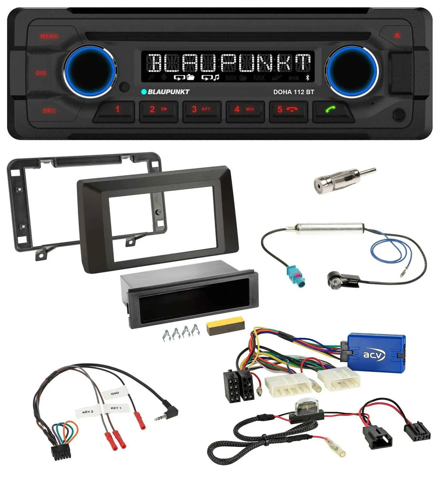 Автомагнитола для Dacia Duster Blaupunkt CD/MP3, Bluetooth, USB (с 2021)