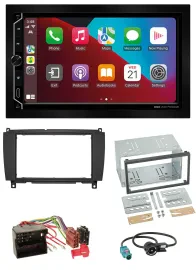 ESX 2DIN DAB USB MP3 Bluetooth Autoradio für Mercedes CLK C209 A209 04-10