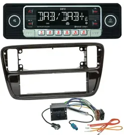 Dietz USB DAB MP3 Bluetooth Autoradio für VW Up AA AAN 2011-2016 piano black