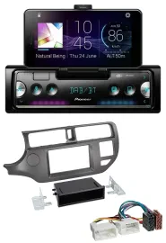 Автомагнитола Pioneer USB MP3 Bluetooth DAB для Kia Rio UB 2011–2014, антрацит