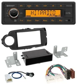 Continental 1DIN USB AUX MP3 Autoradio für Toyota Yaris (11-14) - schwarz