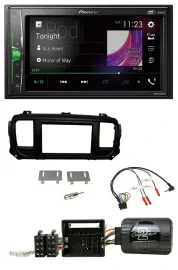 Pioneer 2DIN Lenkrad DAB USB Bluetooth Autoradio für Toyota Proace Citroen Jumpy