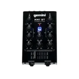 Gemini MM1BT 2 Channel DJ Mixer with Bluetooth Input -OPEN BOX-