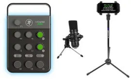 Микшер для стриминга Mackie M-Caster Live с микрофоном и держателем смартфона (набор)