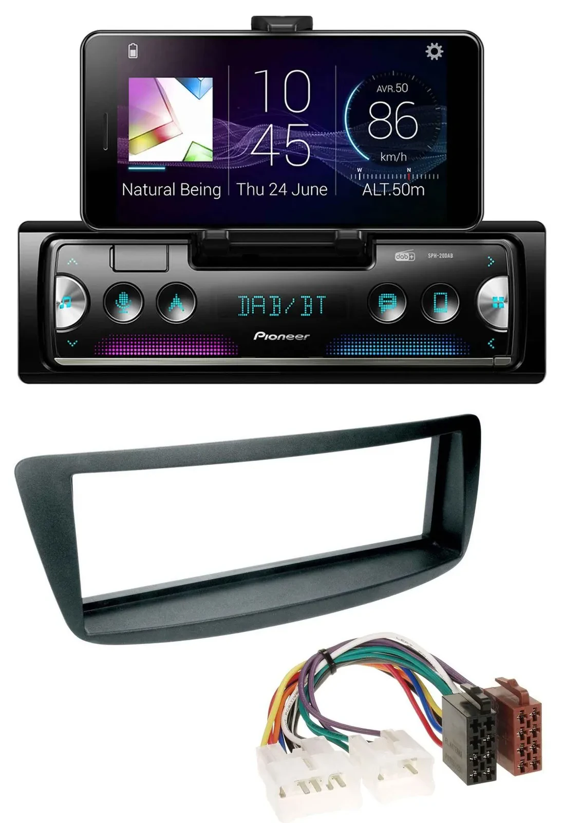 Pioneer USB MP3 Bluetooth DAB Autoradio für Toyota Aygo (AB1, 05-14)