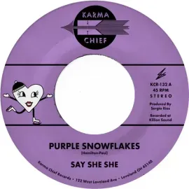 Виниловая пластинка Say She She - Purple Snowflakes / This Wintertime [New 7" Vinyl]