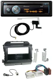 Автомагнитола для Kia Sportage 3 (2010–2015) Pioneer Bluetooth, DAB, CD, USB, MP3, черный