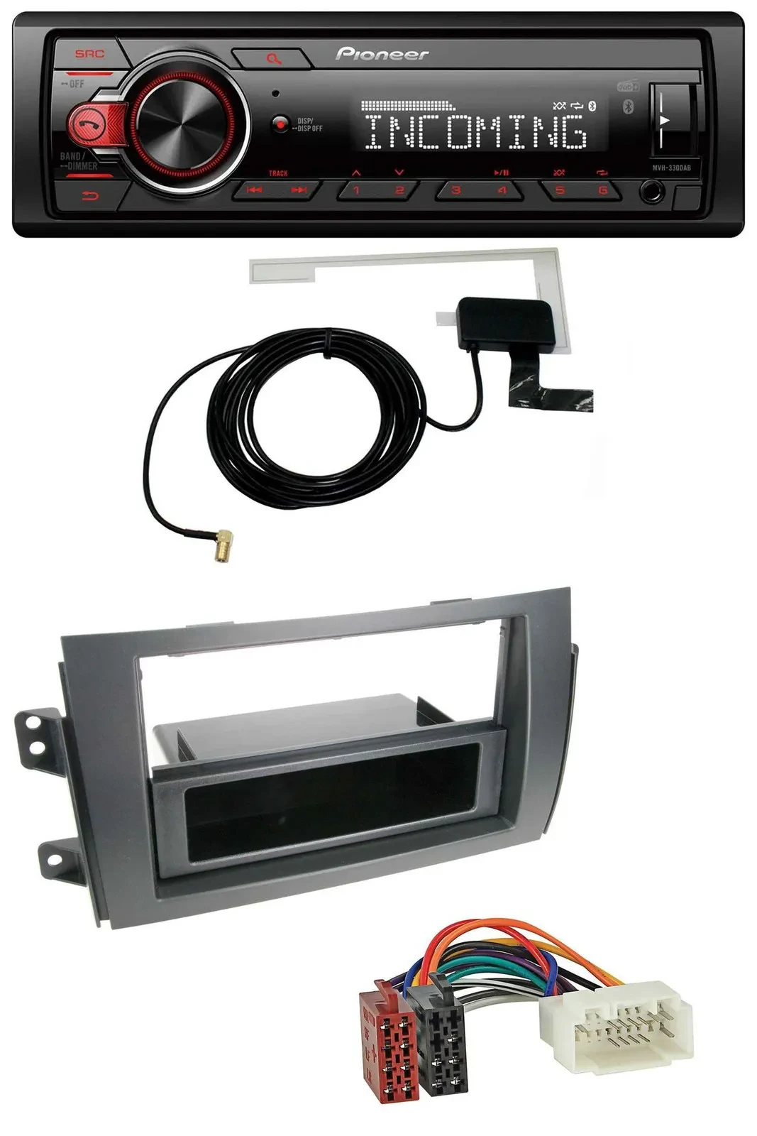 Pioneer MP3 AUX CD DAB USB Autoradio für Fiat Sedici, Suzuki SX 4