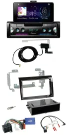 Автомагнитола для Fiat Ducato (2008–2011) Pioneer DAB, Bluetooth, USB, поддержка управления на руле, черный (piano black)