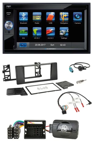 Blaupunkt SD USB TMC Bluetooth 2DIN Lenkrad Navigation für BMW 5er E39 01-04 Akt