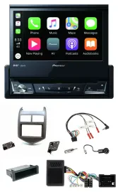 Pioneer DVD Bluetooth DAB USB Lenkrad Autoradio für Chevrolet Aveo ab 11 dunkelg