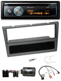 Pioneer Lenkrad DAB USB CD Bluetooth Autoradio für Opel Corsa C 2000-04 charcoal