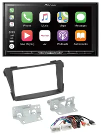 Pioneer 2DIN MP3 USB DAB DVD Bluetooth Autoradio für Hyundai i40 ab 2011 VF schw