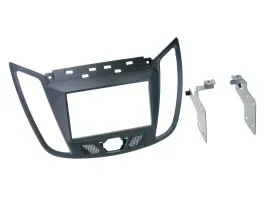 Einbaurahmen Doppel DIN Autoradio für Ford C-Max ab 2010 Kuga dunkelgrau