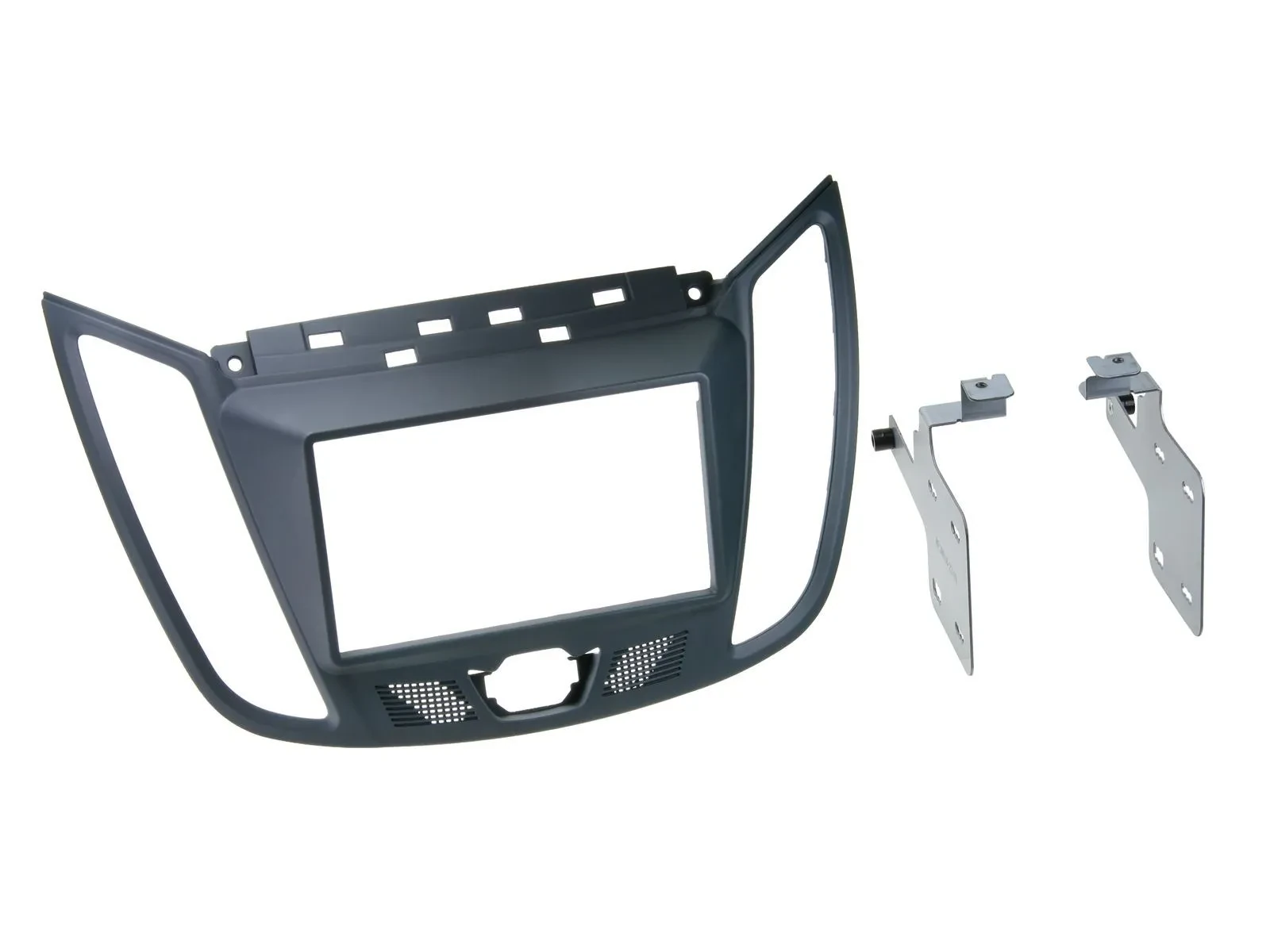 Einbaurahmen Doppel DIN Autoradio für Ford C-Max ab 2010 Kuga dunkelgrau
