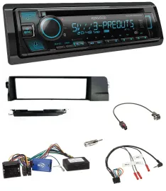 Kenwood Bluetooth USB CD Lenkrad DAB Autoradio für BMW 3er 01-07 E46 schwarz HQ