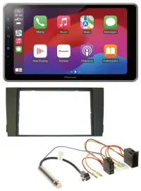 Pioneer MP3 USB DAB Bluetooth 2DIN Autoradio für Audi A6 C5 2001-2005 ISO