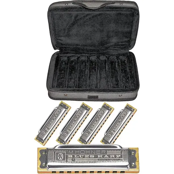 Набор губных гармошек Hohner CASE OF BLUES Harmonica 5-Pack