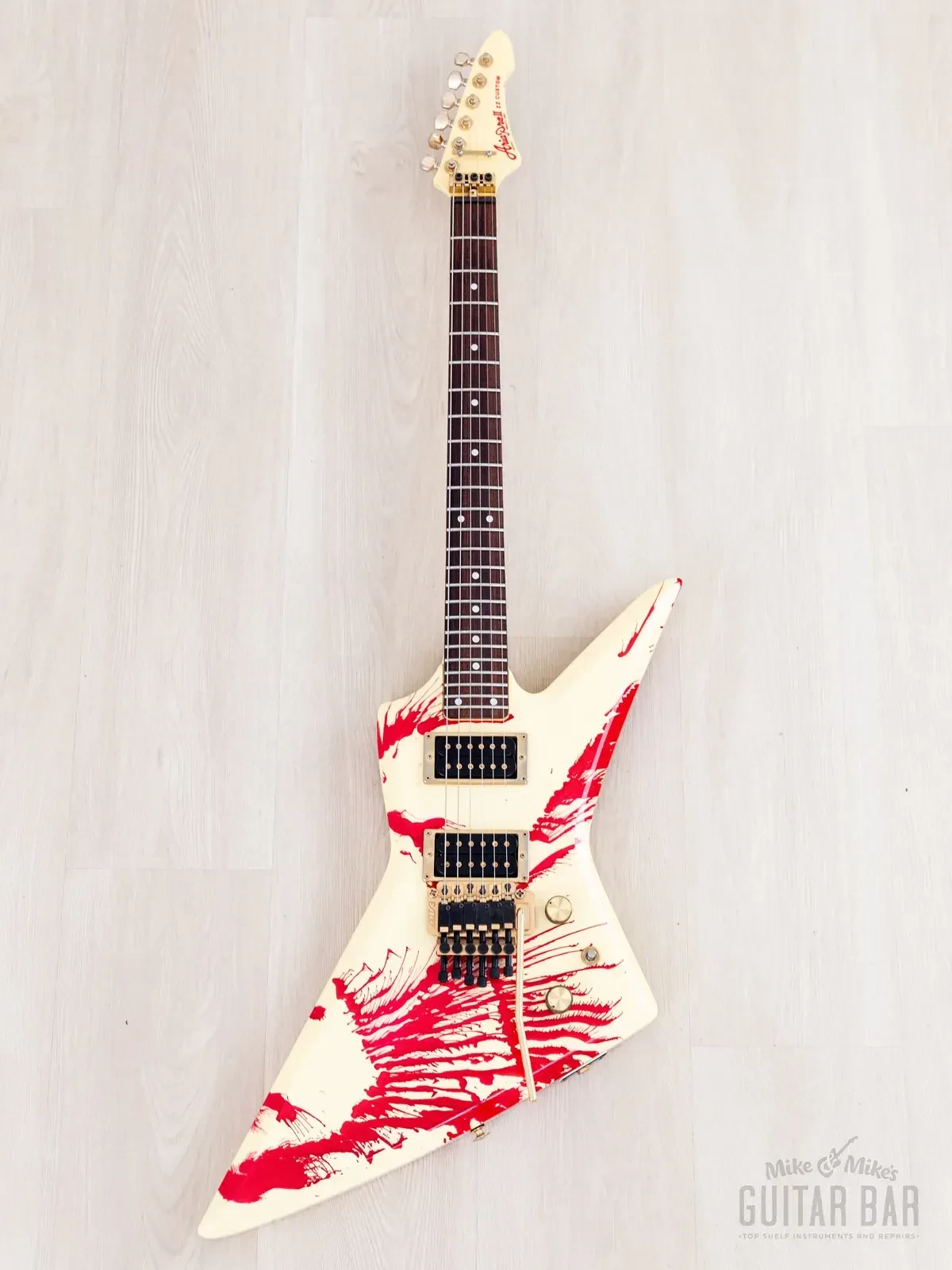 Электрогитара Aria Pro II ZZ Custom HH Bloody White w/case Japan 1984