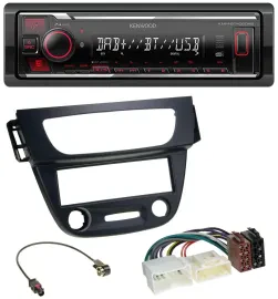 Kenwood MP3 Bluetooth USB DAB Autoradio für Renault Megane 3 09-14 schwarz