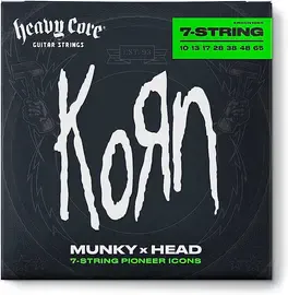 Струны для 7-струнной электрогитары Dunlop KRHCN1065 Korn Munky x Head 10-65