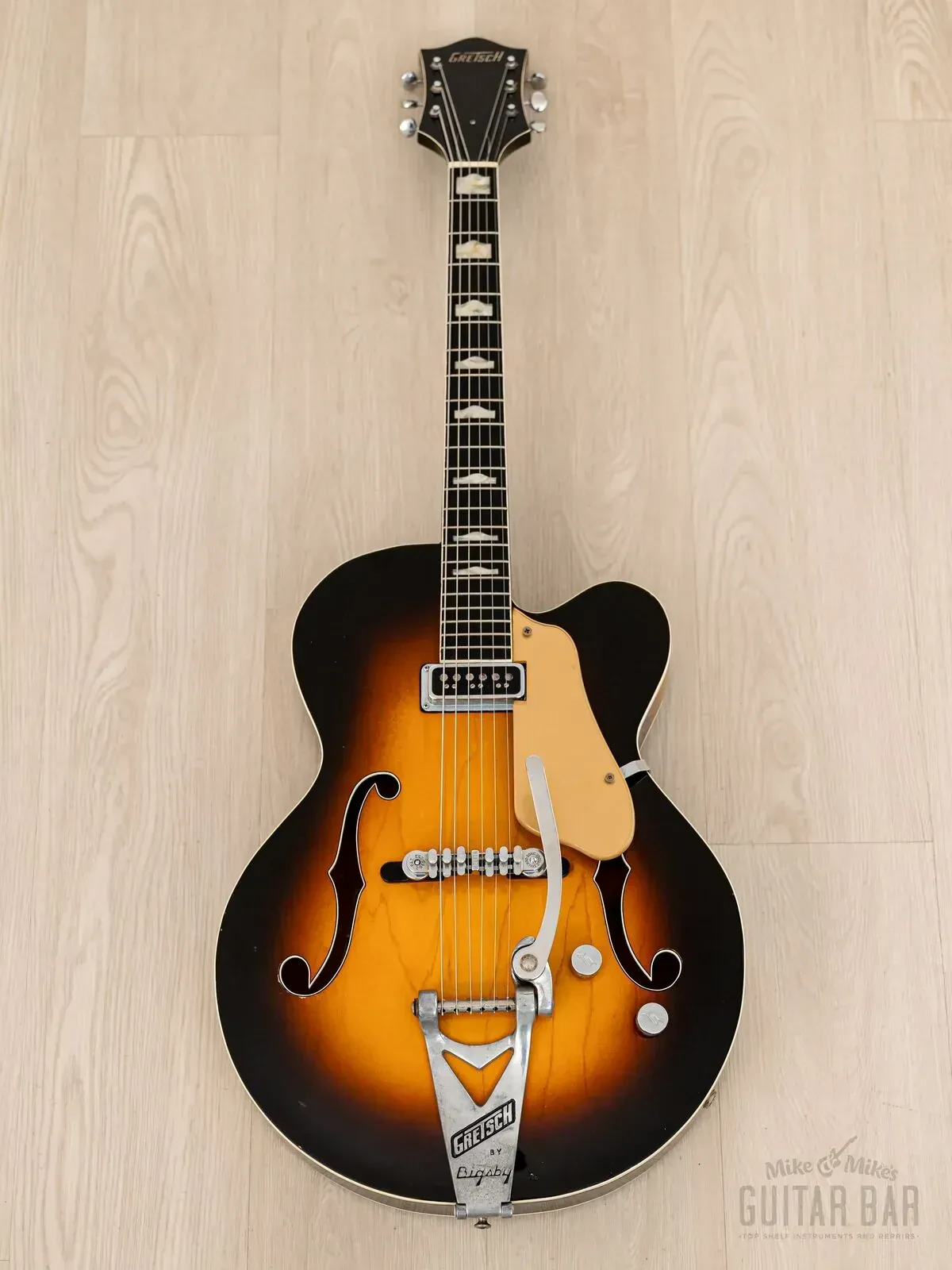 Электрогитара полуакустическая Gretsch Streamliner 6190 Hollow H Sunburst w/case USA 1957